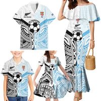 New Zealand-Fiji Football Custom Family Matching Mermaid Dress and Hawaiian Shirt Together Go Champions LT9 - Polynesian Pride