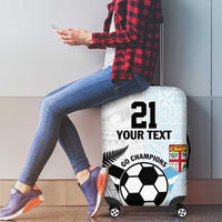 New Zealand-Fiji Football Custom Luggage Cover Together Go Champions LT9 - Polynesian Pride
