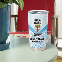 New Zealand-Fiji Football Custom Tumbler Cup Together Go Champions LT9 - Polynesian Pride