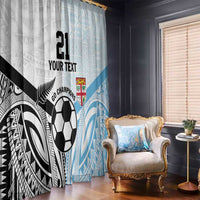 New Zealand-Fiji Football Custom Window Curtain Together Go Champions
