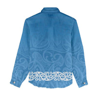 New Zealand Nurses Week Women Casual Shirt Maori Kowhaiwhai Blue Tribal LT9 - Polynesian Pride