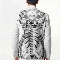 Independen Stet bilong Papua Niugini 1975 Blazer White Tribal Papua New Guinea Province Flag LT9 - Polynesian Pride