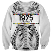 Independen Stet bilong Papua Niugini 1975 Sweatshirt White Tribal Papua New Guinea Province Flag LT9 Unisex White - Polynesian Pride