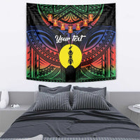 Personalised New Caledonia All Saints Day Tapestry Candle Light with Polynesian Style