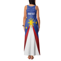 Personalized Pilipinas Eight-Rayed Sun Family Matching Tank Maxi Dress and Hawaiian Shirt Philippines Map With Polynesian Style LT9 - Polynesian Pride