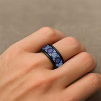 Palaka Hawaiian Quilt Seamless Pattern Spinner Ring - Polynesian Pride