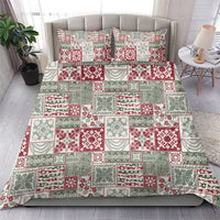 Mele Kalikimaka Hawaii Christmas Bedding Set Aloha Spirit with Hawaiian Quilt Pattern LT9 - Polynesian Pride