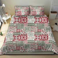 Mele Kalikimaka Hawaii Christmas Bedding Set Aloha Spirit with Hawaiian Quilt Pattern LT9 - Polynesian Pride