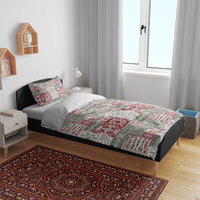 Mele Kalikimaka Hawaii Christmas Bedding Set Aloha Spirit with Hawaiian Quilt Pattern LT9 - Polynesian Pride