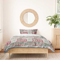Mele Kalikimaka Hawaii Christmas Bedding Set Aloha Spirit with Hawaiian Quilt Pattern LT9 - Polynesian Pride