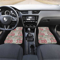 Mele Kalikimaka Hawaii Christmas Car Mats Aloha Spirit with Hawaiian Quilt Pattern - Polynesian Pride