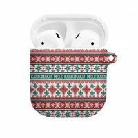 Mele Kalikimaka Hawaii Christmas AirPods Case Hawaiian Quilt Pattern Style - Polynesian Pride