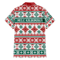 Mele Kalikimaka Hawaii Christmas Family Matching Short Sleeve Bodycon Dress and Hawaiian Shirt Hawaiian Quilt Pattern Style LT9 - Polynesian Pride