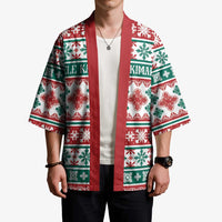 Mele Kalikimaka Hawaii Christmas Kimono Hawaiian Quilt Pattern Style - Polynesian Pride