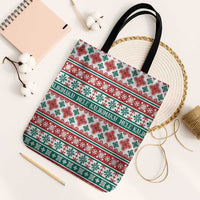 Mele Kalikimaka Hawaii Christmas Tote Bag Hawaiian Quilt Pattern Style - Polynesian Pride