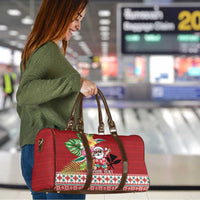 Santa Surf Mele Kalikimaka Personalized Travel Bag Aloha Tropical Christmas Vibes - Polynesian Pride