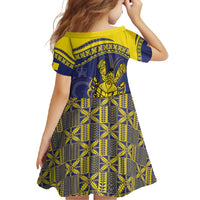 Niue Coconut Crab Family Matching Short Sleeve Bodycon Dress and Hawaiian Shirt Rock of Polynesia LT9 - Polynesian Pride