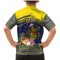 Monuina e Kilisimasi Niue Christmas Family Matching Mermaid Dress and Hawaiian Shirt Niuean Tribal Pattern LT9 - Polynesian Pride
