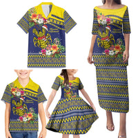 Monuina e Kilisimasi Niue Christmas Family Matching Puletasi and Hawaiian Shirt Niuean Tribal Pattern LT9 - Polynesian Pride
