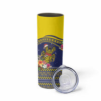Monuina e Kilisimasi Niue Christmas Skinny Tumbler Niuean Tribal Pattern