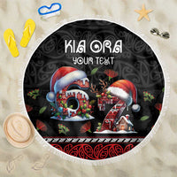 Aotearoa Six Seven Personalized Beach Blanket New Zealand Funny Christmas - Polynesian Pride