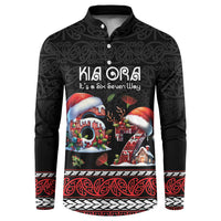 Aotearoa Six Seven Personalized Button Sweatshirt New Zealand Funny Christmas - Polynesian Pride