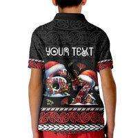 Aotearoa Six Seven Personalized Kid Polo Shirt New Zealand Funny Christmas - Polynesian Pride