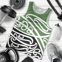 Green Fern New Zealand Kowhai Ngutukak Men Tank Top - Polynesian Pride