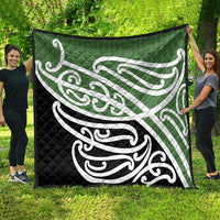Green Fern New Zealand Kowhai Ngutukak Quilt - Polynesian Pride