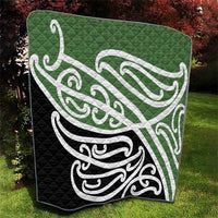 Green Fern New Zealand Kowhai Ngutukak Quilt - Polynesian Pride