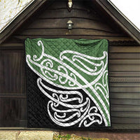 Green Fern New Zealand Kowhai Ngutukak Quilt - Polynesian Pride