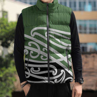 Green Fern New Zealand Kowhai Ngutukak Sleeveless Puffer Jacket - Polynesian Pride
