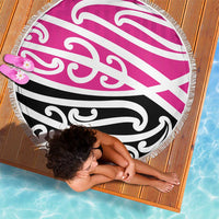 All Pink New Zealand Kowhai Ngutukak Beach Blanket - Polynesian Pride