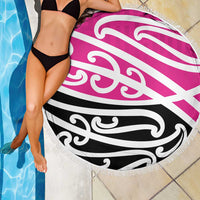 All Pink New Zealand Kowhai Ngutukak Beach Blanket - Polynesian Pride