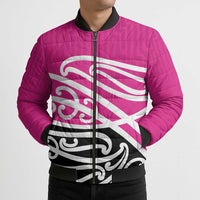 All Pink New Zealand Kowhai Ngutukak Bomber Puffer Jacket - Polynesian Pride