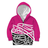 All Pink New Zealand Kowhai Ngutukak Kid Hoodie - Polynesian Pride