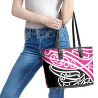 All Pink New Zealand Kowhai Ngutukak Leather Tote Bag - Polynesian Pride