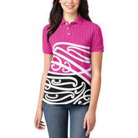 All Pink New Zealand Kowhai Ngutukak Women Polo Shirt - Polynesian Pride