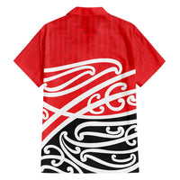 All Red New Zealand Kowhai Ngutukak Family Matching Short Sleeve Bodycon Dress and Hawaiian Shirt - Polynesian Pride