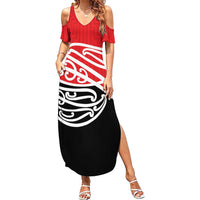 All Red New Zealand Kowhai Ngutukak Summer Maxi Dress - Polynesian Pride