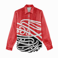 All Red New Zealand Kowhai Ngutukak Women Casual Shirt - Polynesian Pride