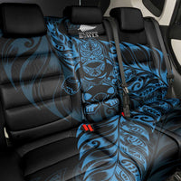 New Zealand Lawn Bowls Back Car Seat Cover Blue Maori Warrior Tribal Silver Fern LT9 - Polynesian Pride
