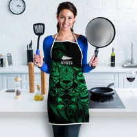 New Zealand Lawn Bowls Apron Green Maori Warrior Tribal Silver Fern - Polynesian Pride