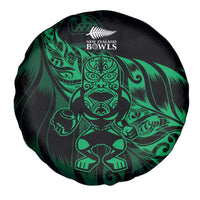New Zealand Lawn Bowls Spare Tire Cover Green Maori Warrior Tribal Silver Fern LT9 - Polynesian Pride