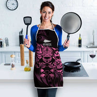 New Zealand Lawn Bowls Apron Pink Maori Warrior Tribal Silver Fern - Polynesian Pride