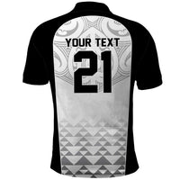 World Football 2026 New Zealand Custom Polo Shirt All White Fern Maori Tribal LT9 - Polynesian Pride