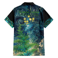 New Zealand Matariki Waipuna-a-rangi Family Matching Off Shoulder Maxi Dress and Hawaiian Shirt He Roimata o Rangi LT9 - Polynesian Pride