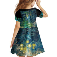 New Zealand Matariki Waipuna-a-rangi Family Matching Short Sleeve Bodycon Dress and Hawaiian Shirt He Roimata o Rangi LT9 - Polynesian Pride