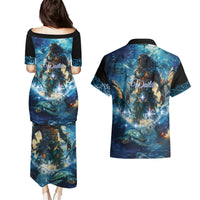 New Zealand Matariki Waita Couples Matching Puletasi and Hawaiian Shirt The Way Of The Water LT9 - Polynesian Pride