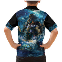 New Zealand Matariki Waita Family Matching Mermaid Dress and Hawaiian Shirt The Way Of The Water LT9 - Polynesian Pride